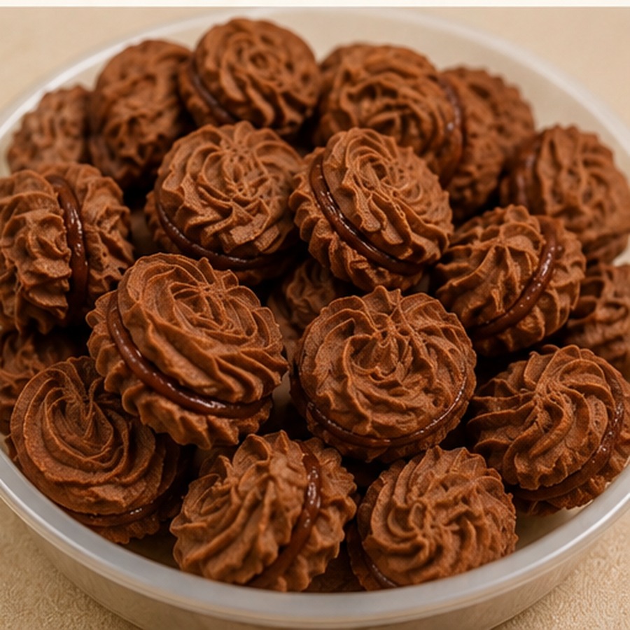 Biscoitos sabor Chocolate Belga