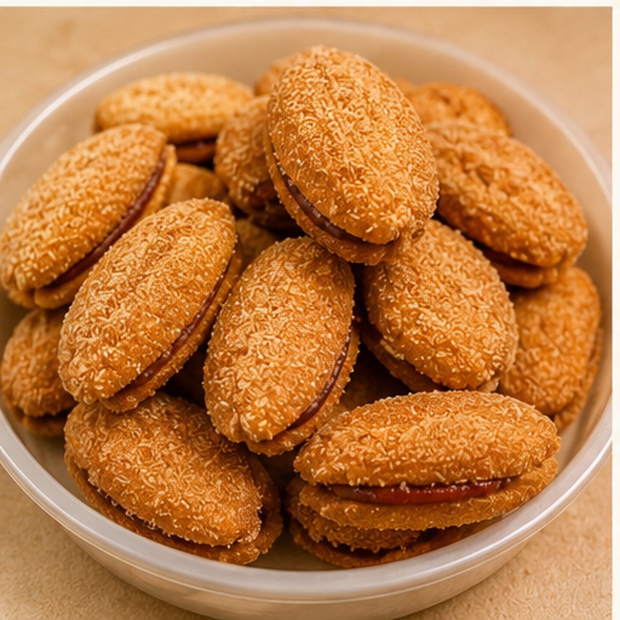 Biscoitos sabor Canela com goiaba